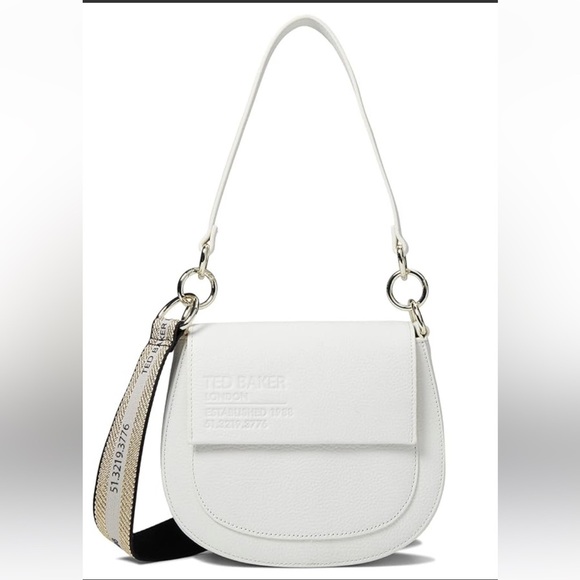 Ted Baker White Crossbody Bag Minimalist Design - Picture 7 of 8